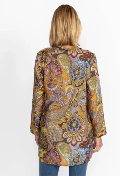 Outlet Johnny Was Tunic Sandalwood
