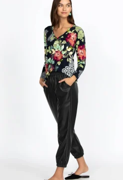 Clearance Johnny Was Vegan Leather Jogger Black