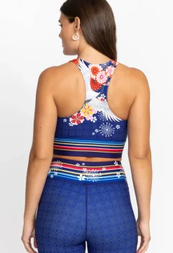 Discount Johnny Was V-Front Sports Bra Pajaro