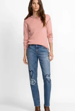 Sale Johnny Was Woodstock Boyfriend Jean Destroyed Indigo
