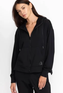Best Johnny Was Zip Hoodie W/ Side Slits Black Beauty