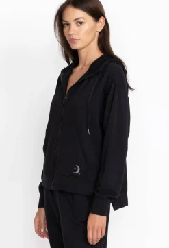 Best Johnny Was Zip Hoodie W/ Side Slits Black Beauty