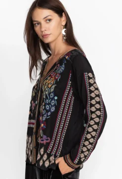 Johnny Was Zodea Blouse-Rio Black