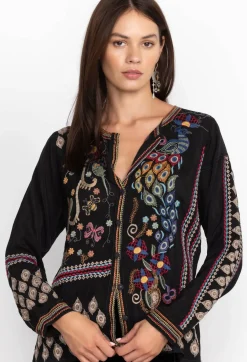 Johnny Was Zodea Blouse-Rio Black