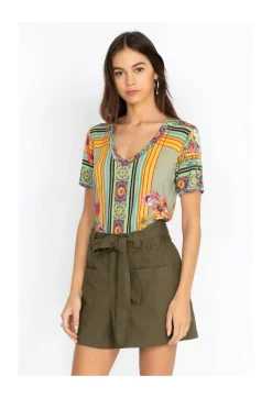Online Johnny Was Zola Poplin Short Vintage Green