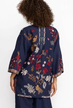 Outlet Johnny Was Zuzu Linen Kimono Ink